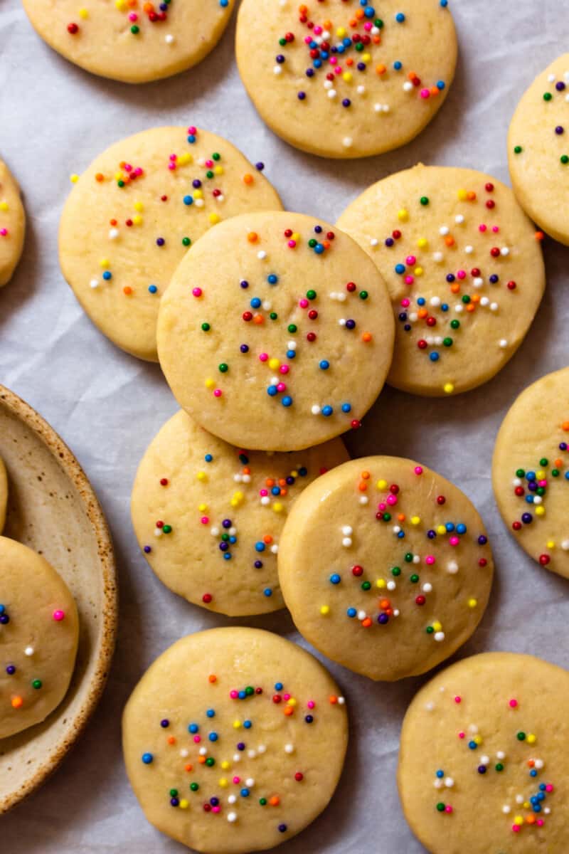 Riscotti Italian Anise Cookies with sprinkles