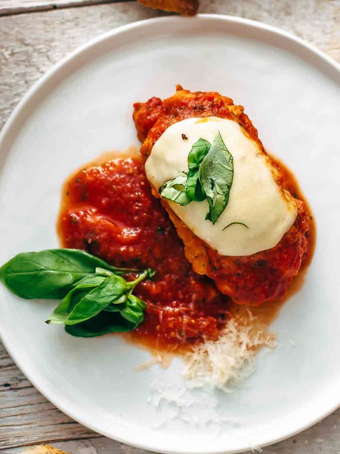 Baked Mozzarella Chicken Roll Up on a plate