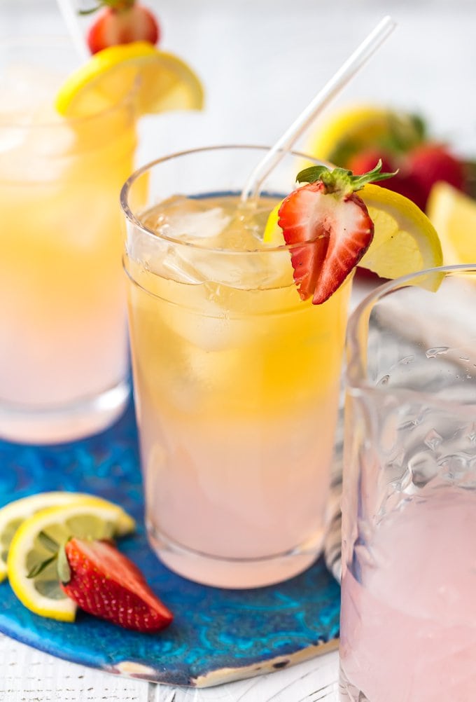 summer shandy recipe with tequila in glasses