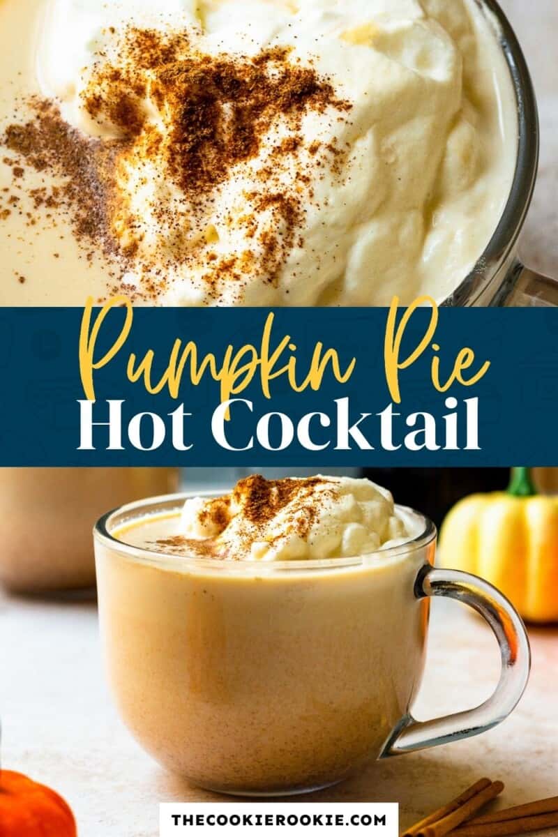 hot pumpkin pie cocktail pinterest