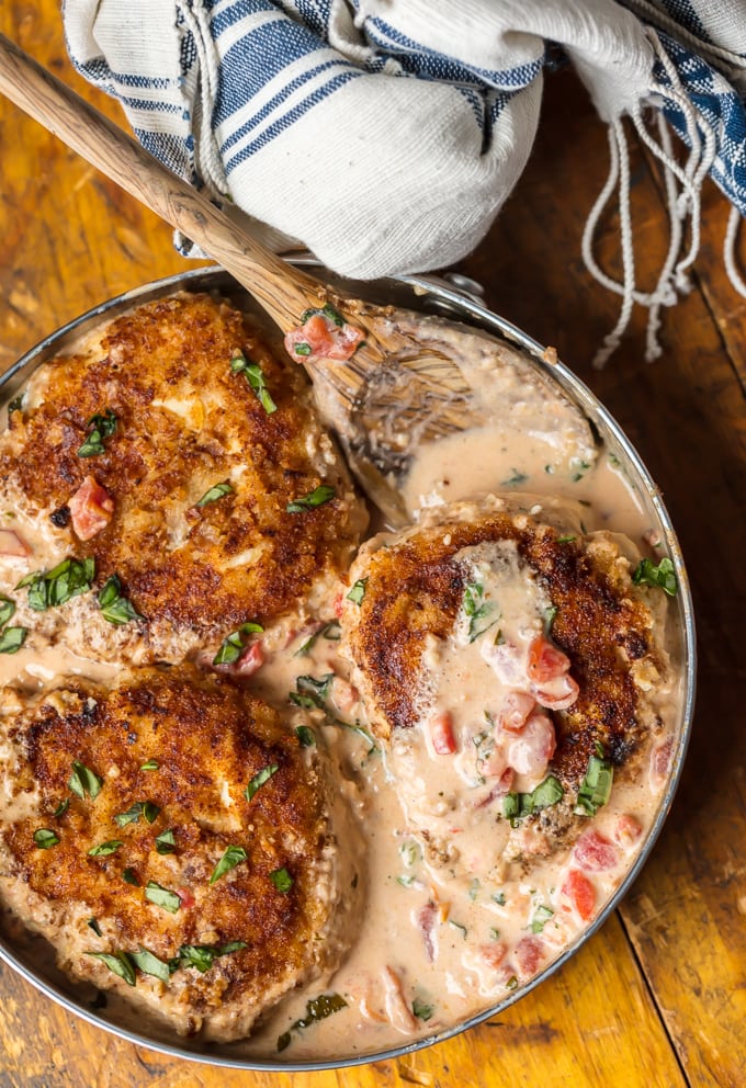 creamy sauce and chicken skillet