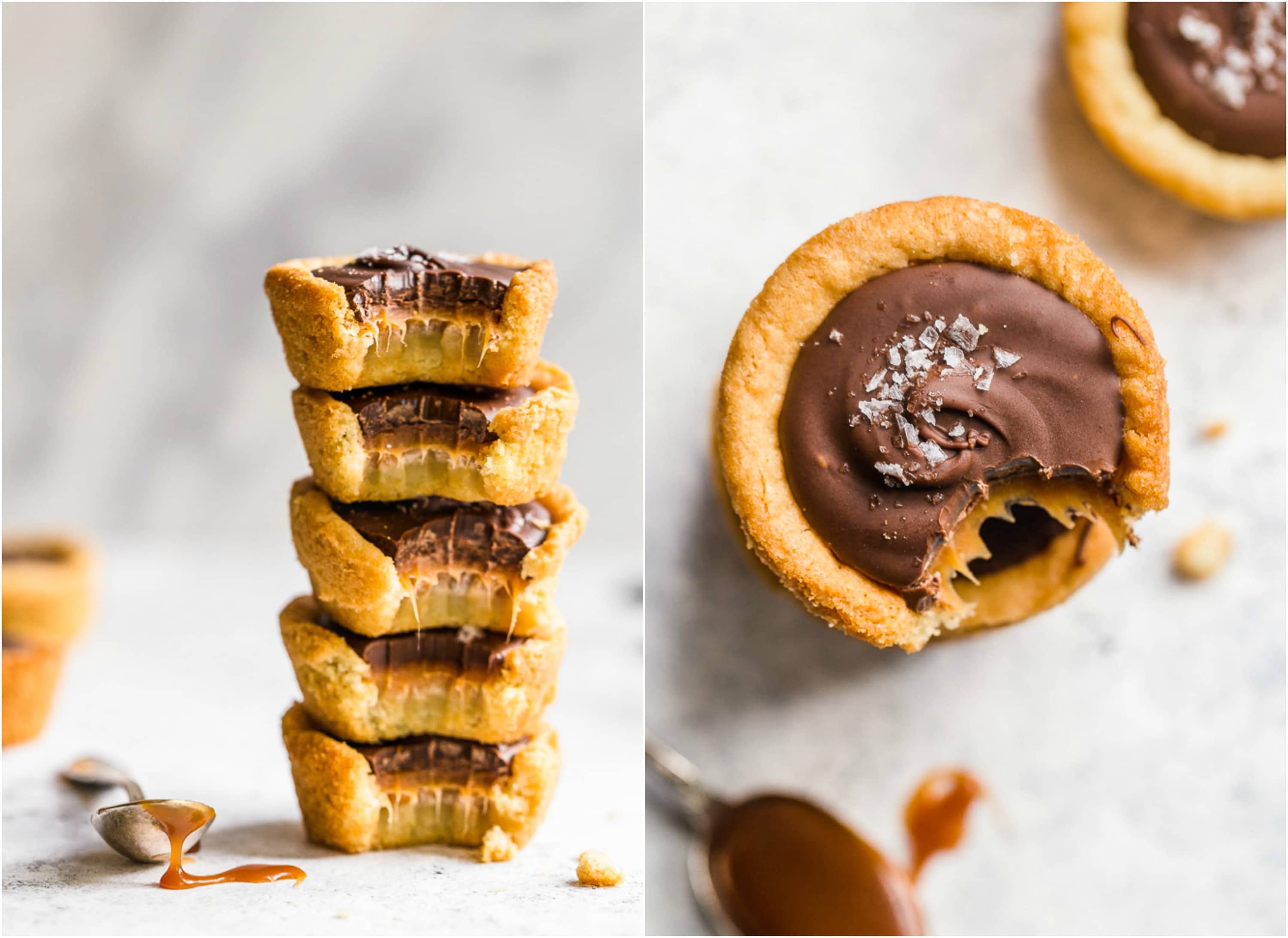 tall stack of cookies with bites taken out of it