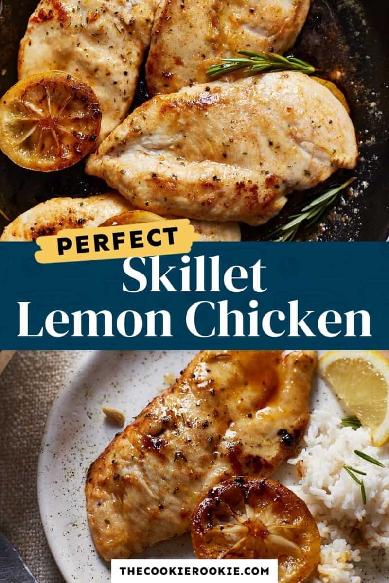 lemon chicken pinterest collage