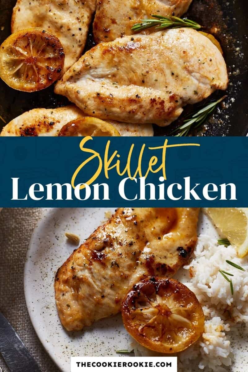 lemon chicken pinterest collage