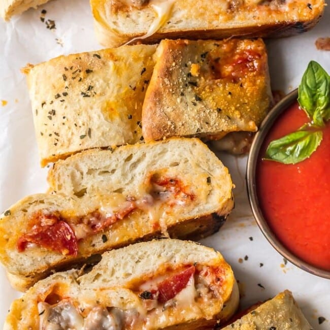 stromboli on a dish