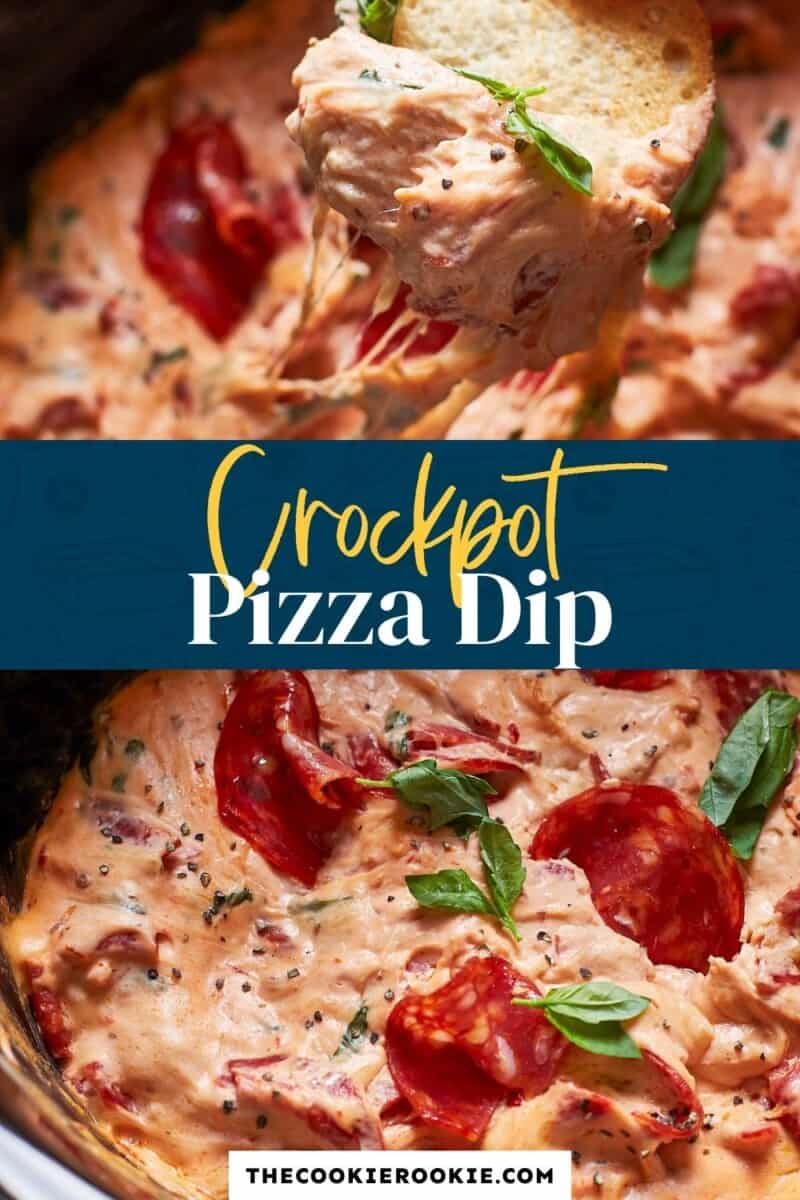 crockpot pepperoni pizza dip pinterest