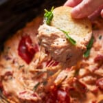 featured crockpot pepperoni pizza dip