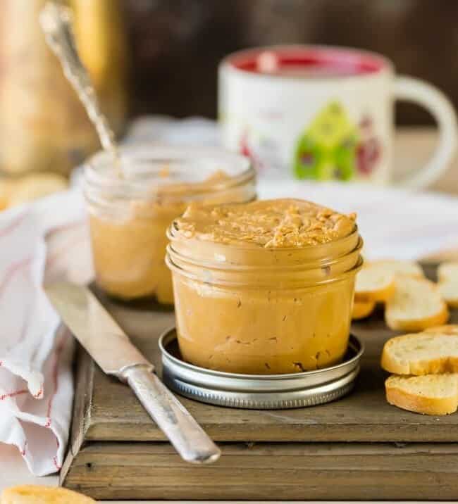 peanut butter fluff spread in a jar with knife