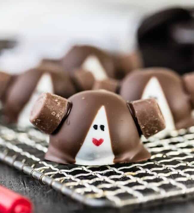 princess leia truffles on wire rack