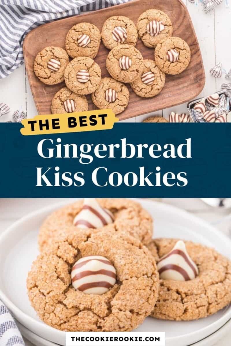 gingerbread kiss cookies pinterest