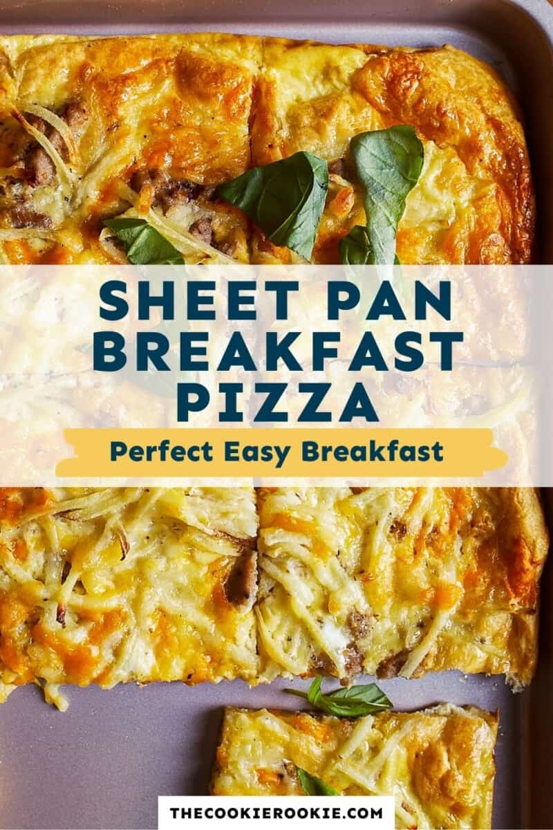 sheet pan breakfast pizza pinterest