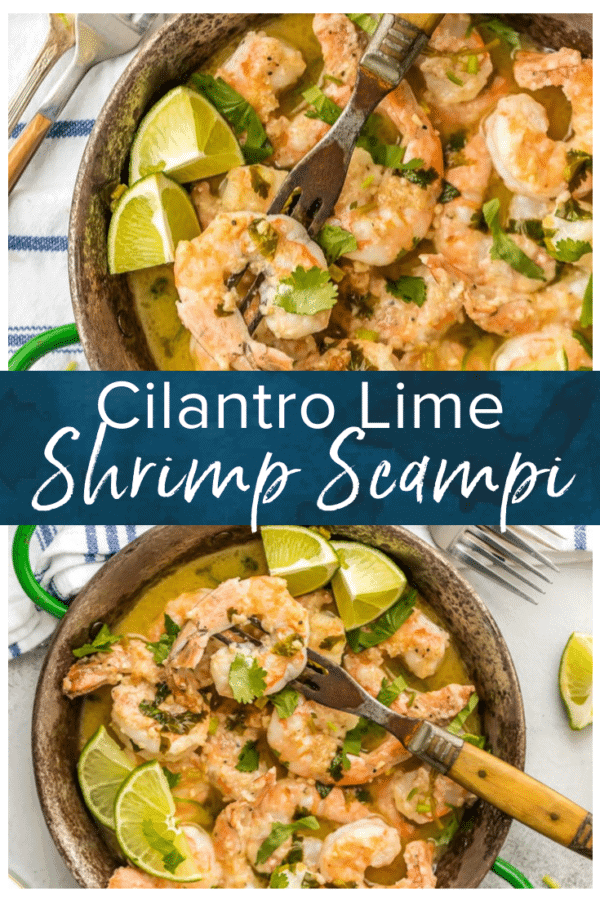 cilantro lime shrimp scampi pinterest image