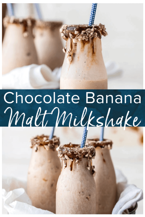 chocolate banana malt milkshake