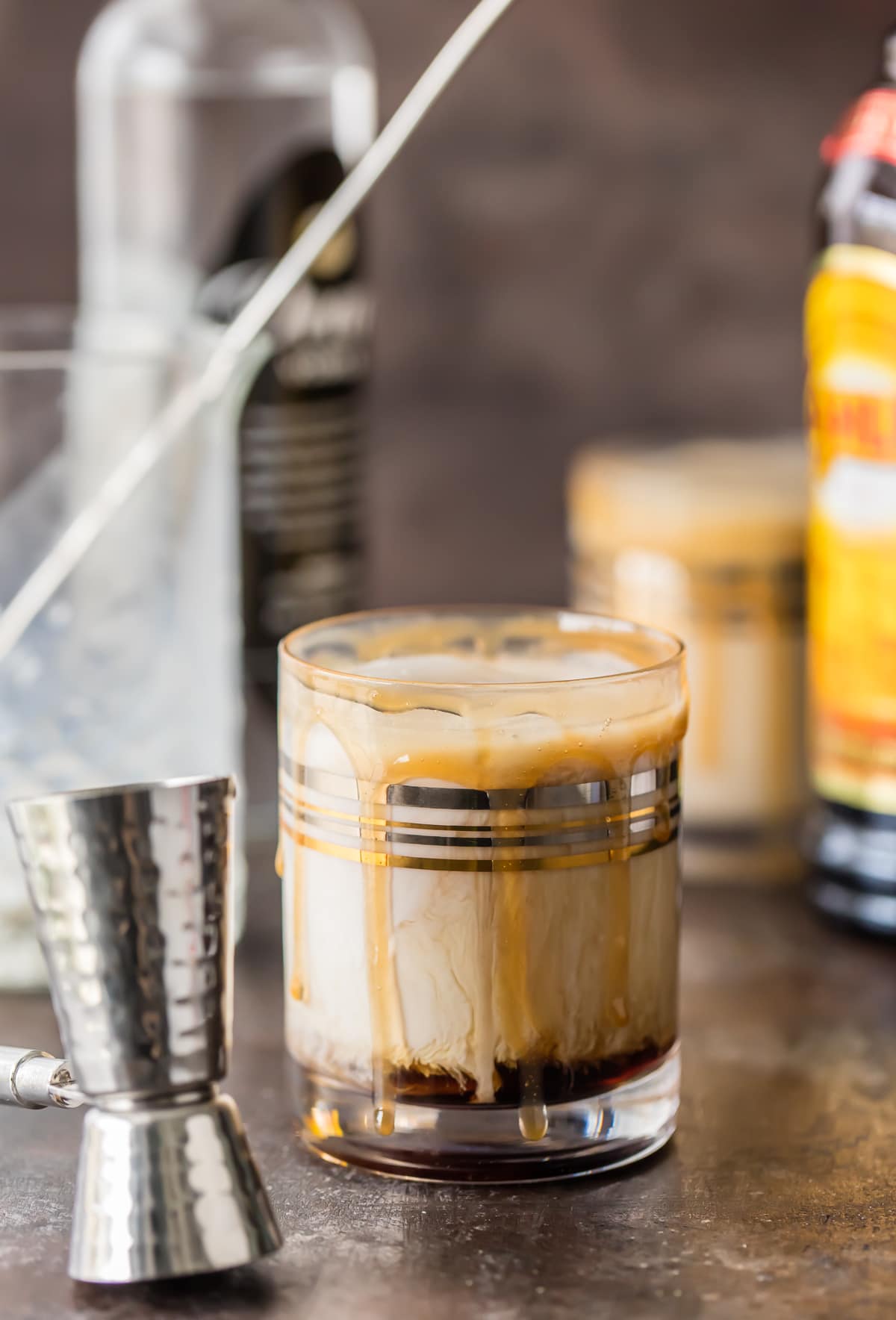 white russian cocktail in a short glass