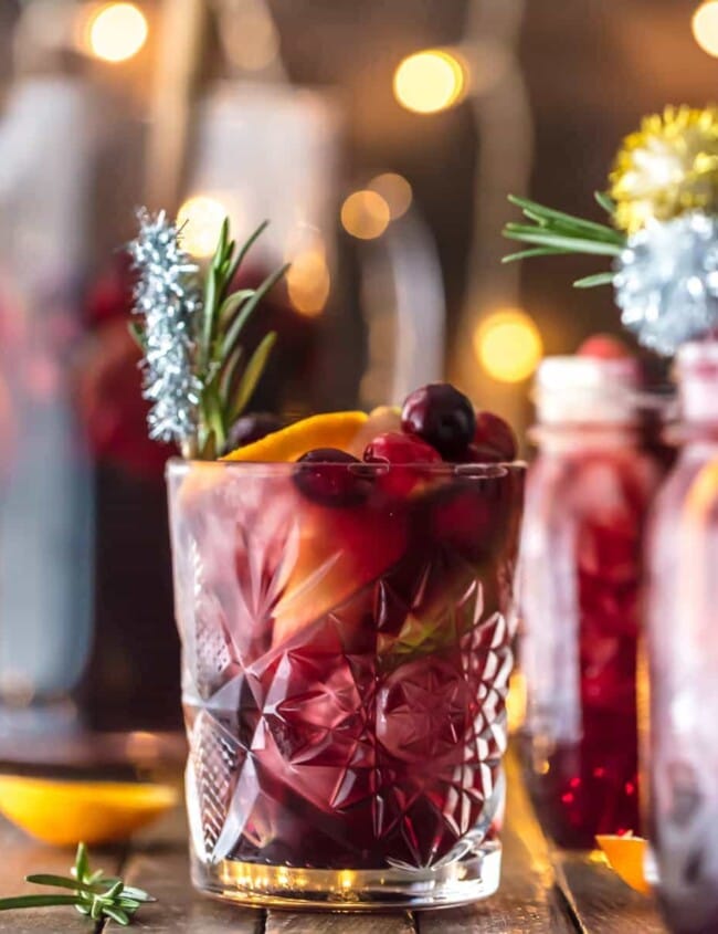 HOLIDAY SANGRIA in a glass