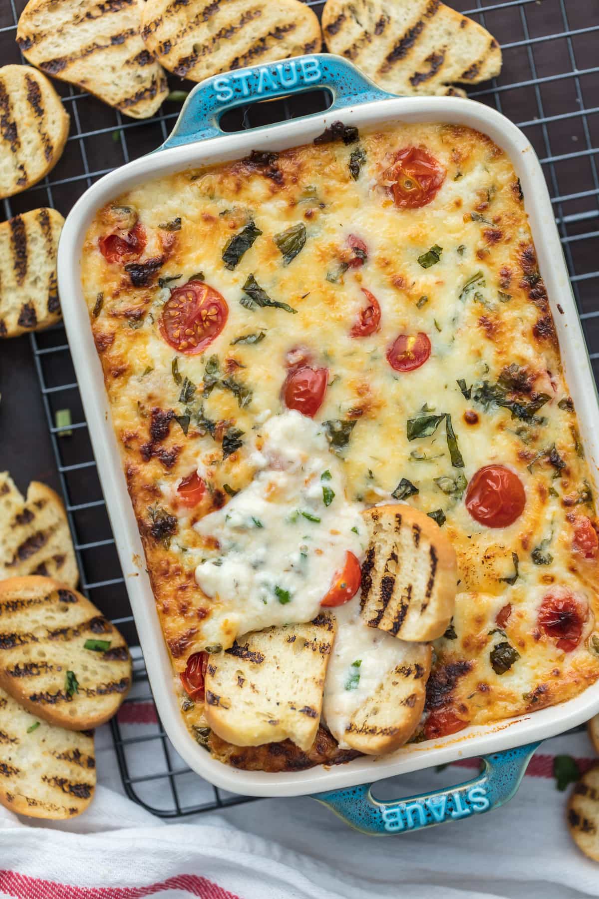 Tomato Mozzarella Caprese Dip recipe