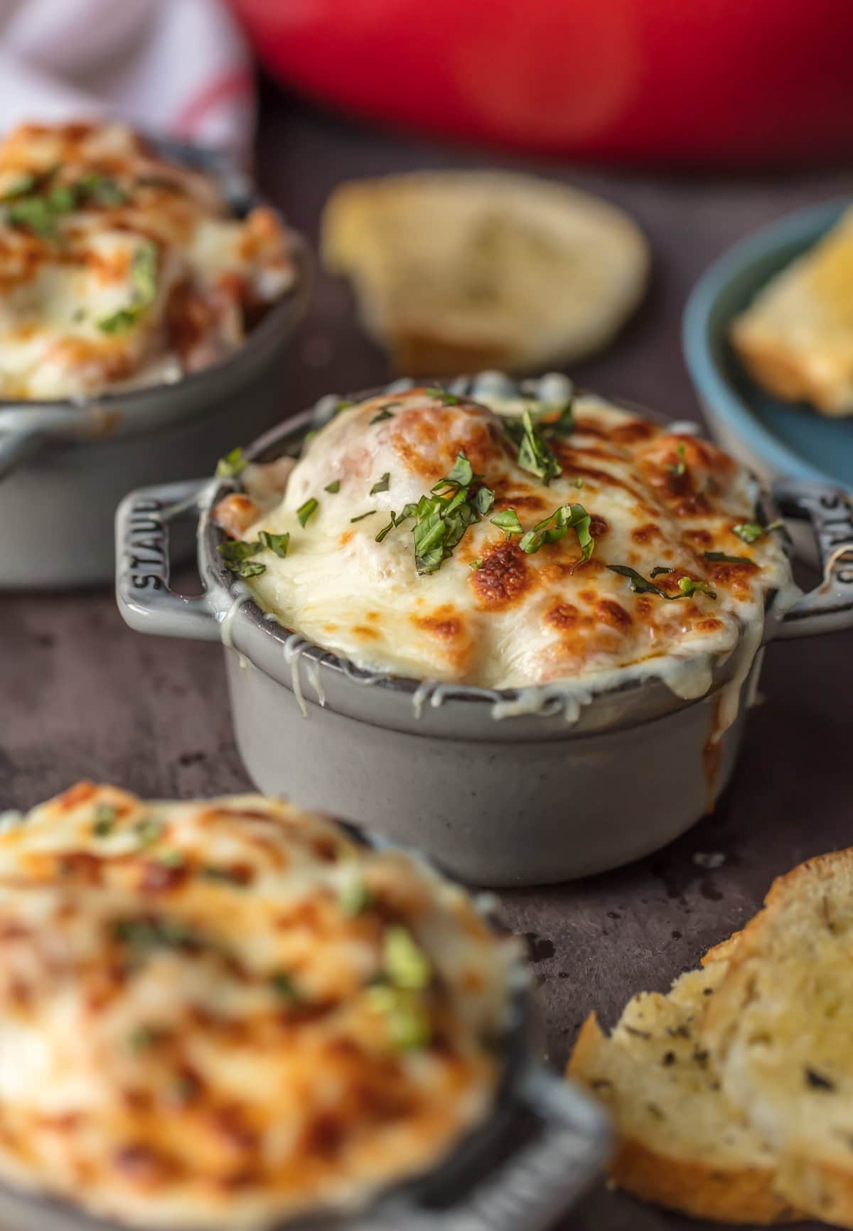 Cheesy Parmesan Meatball Soup