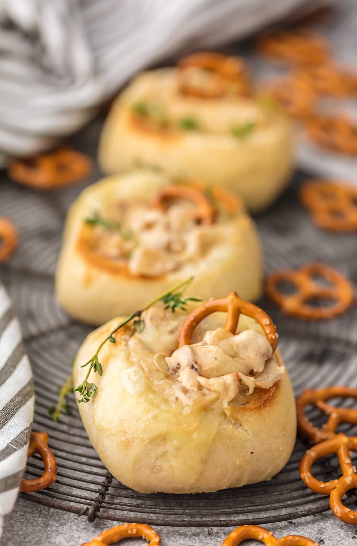 Mini French Onion Dip Bread Bowls