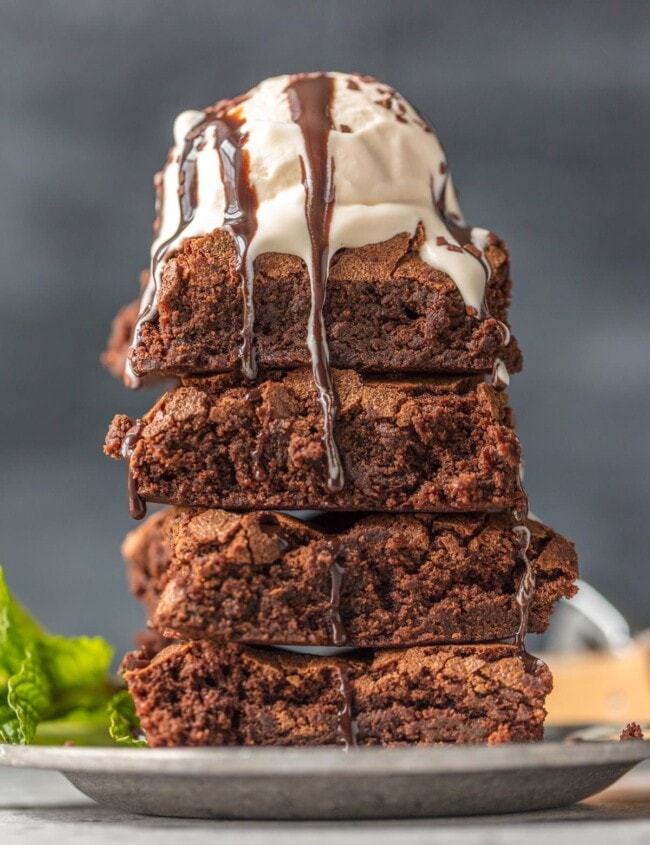 Homemade Brownies from Scratch just might be the ultimate chocolate dessert recipe. This EASY Homemade Brownies Recipe can make any day better and satisfy any sweet tooth. These are truly the best ever brownies you will ever taste, and they will stay in your family for generations to come.