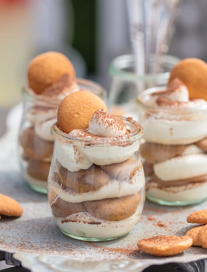 Easy Tiramisu Cups with vanilla wafers