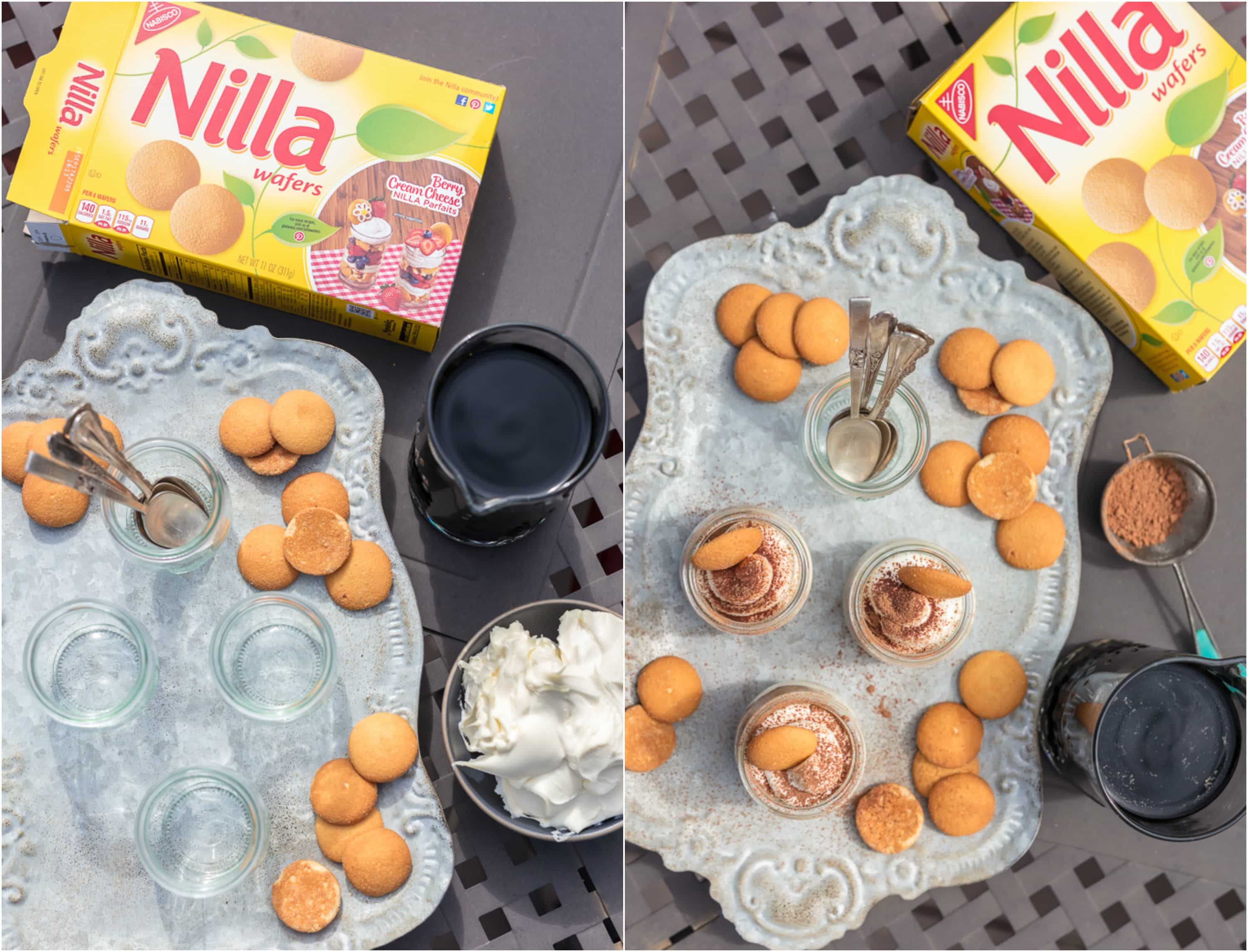 Nilla wafers on platters