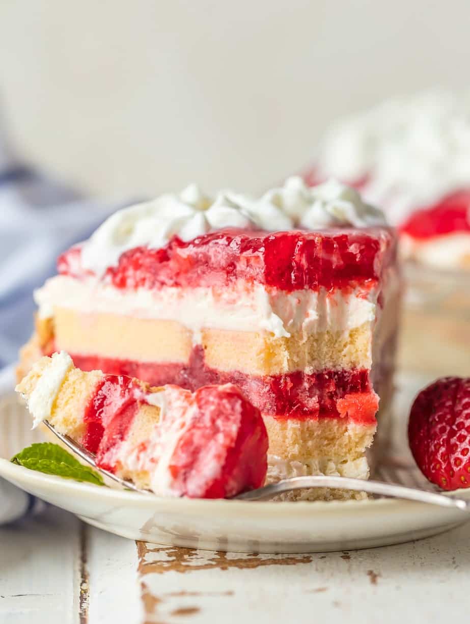 A slice of strawberry pie