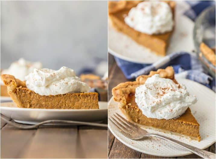 Elevate a classic with BROWN SUGAR PUMPKIN PIE! Utterly delicious and just begging to be the star of your Thanksgiving menu. Favorite pie EVER.