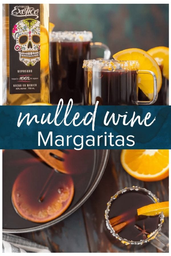 These SPICED MULLED WINE MARGARITAS are so fun, festive, and unique. This favorite holiday beverage has complex flavors and warms the soul. The ultimate Christmas cocktail.