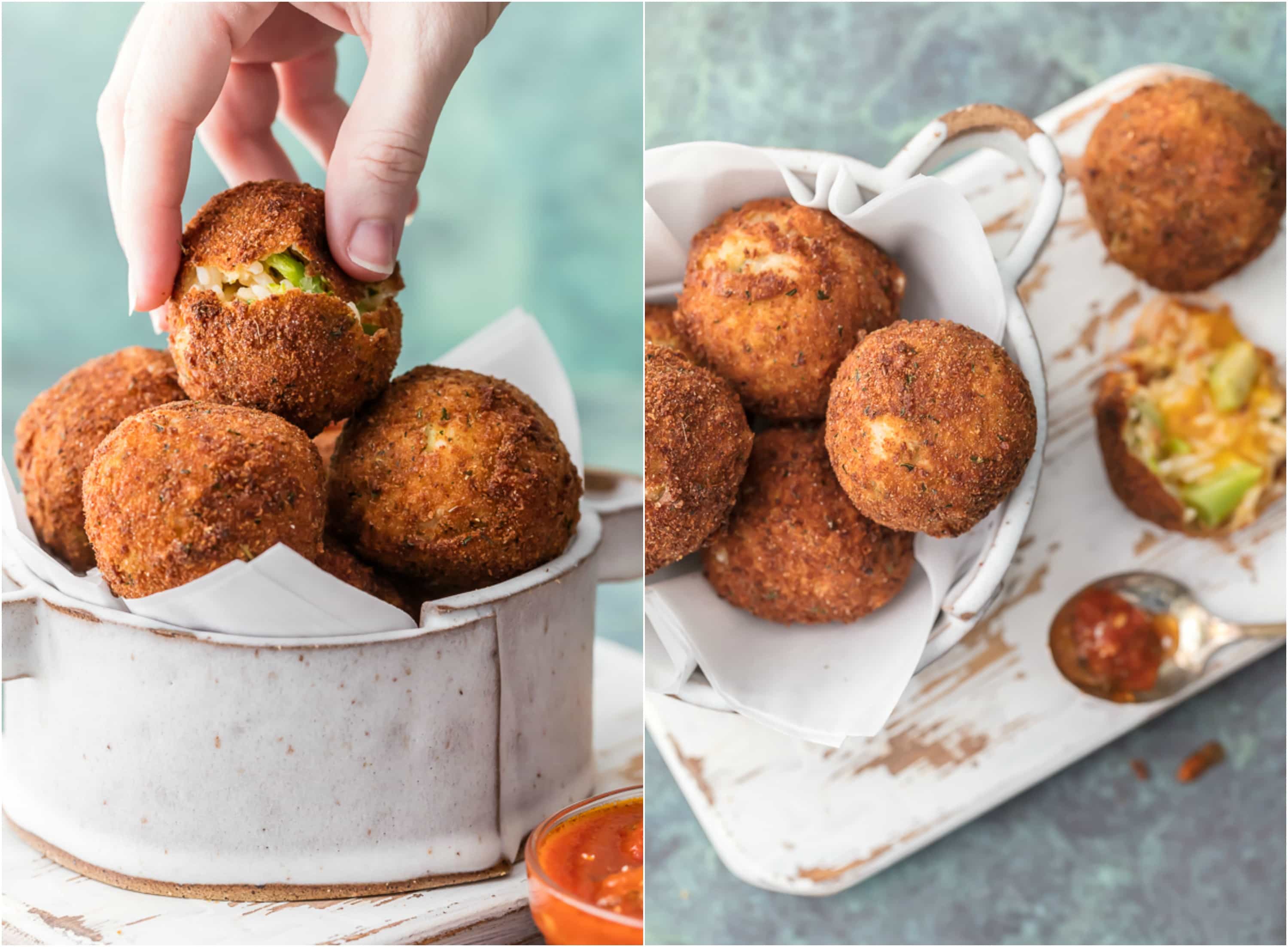 Arancini Balls in bowl