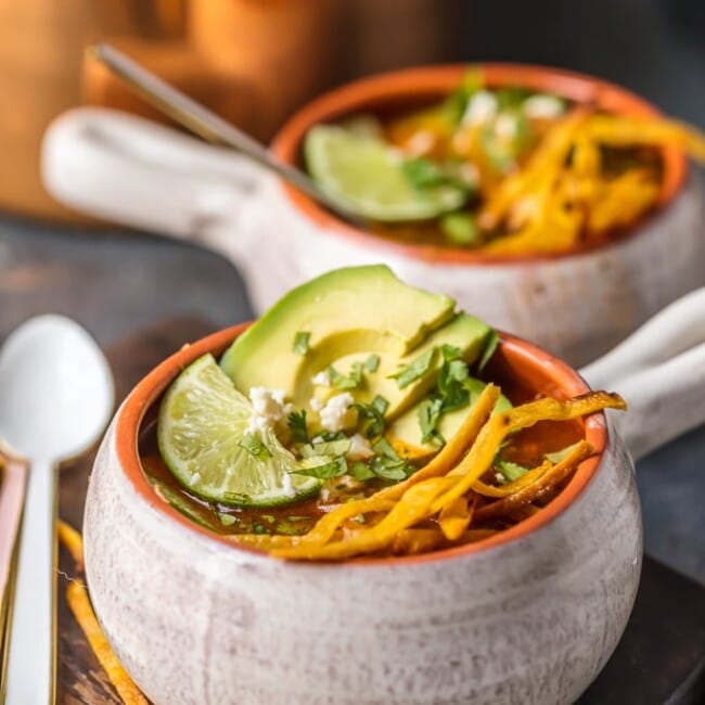 This INSTANT POT CHICKEN TORTILLA SOUP is so flavorful, comforting, easy, and perfect! The entire family will love this classic recipe with a pressure cooker twist.