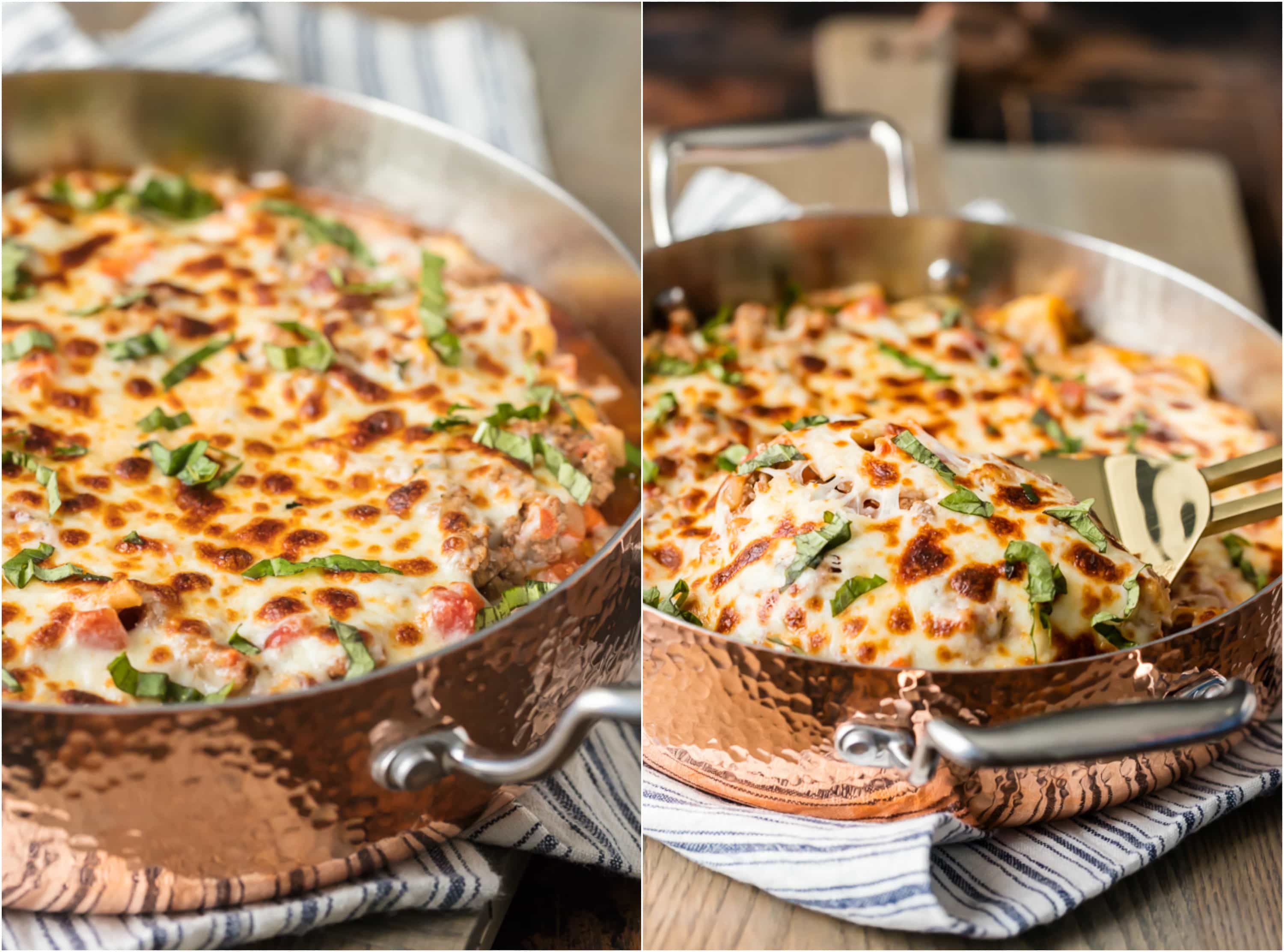 a pan of weight watchers lasagna