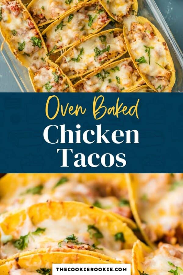 baked chicken tacos pinterest collage