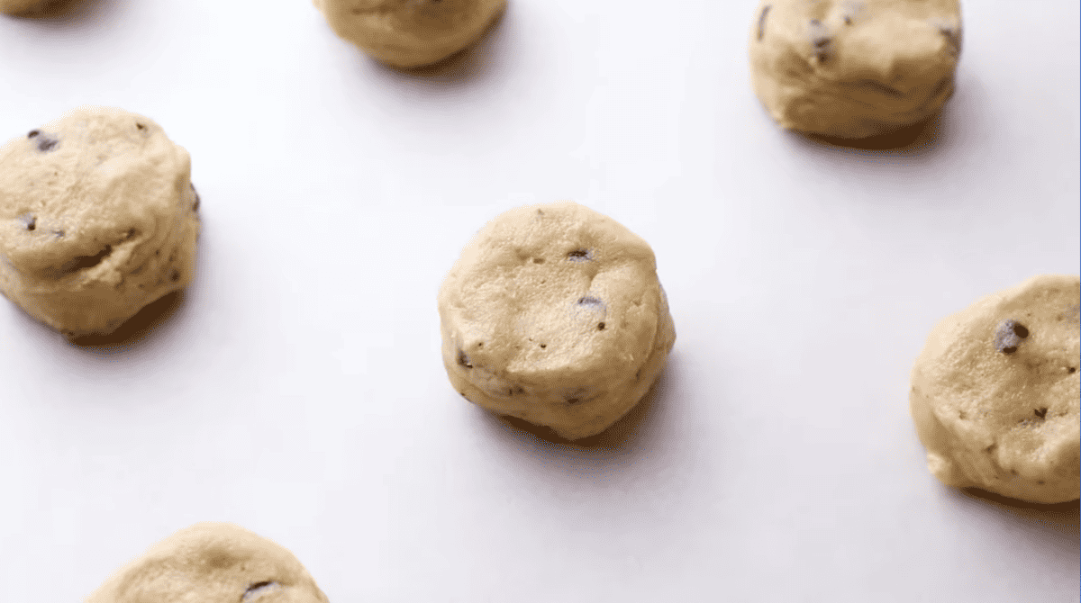 A group of s'mores cookies on a white surface.