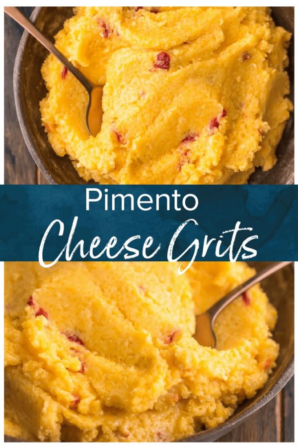 Cheese Grits are a classic Southern staple perfect for a quick breakfast, snack, or side dish. I combined them with another staple to create this delicious Pimento Cheese Grits recipe! They're cheesy, creamy, and oh so tasty. Eat them on their own on pair them with pork or chicken. You're going to love these easy cheese grits!