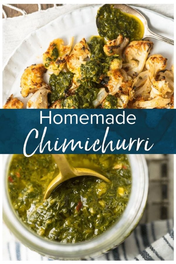 Chimichurri Sauce is an Argentinian sauce traditionally used on grilled meats. This simple yet delicious chimichurri recipe is a mix of herbs, spices, & olive oil.