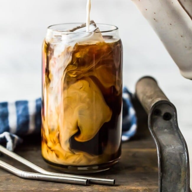 iced coffee with creamer