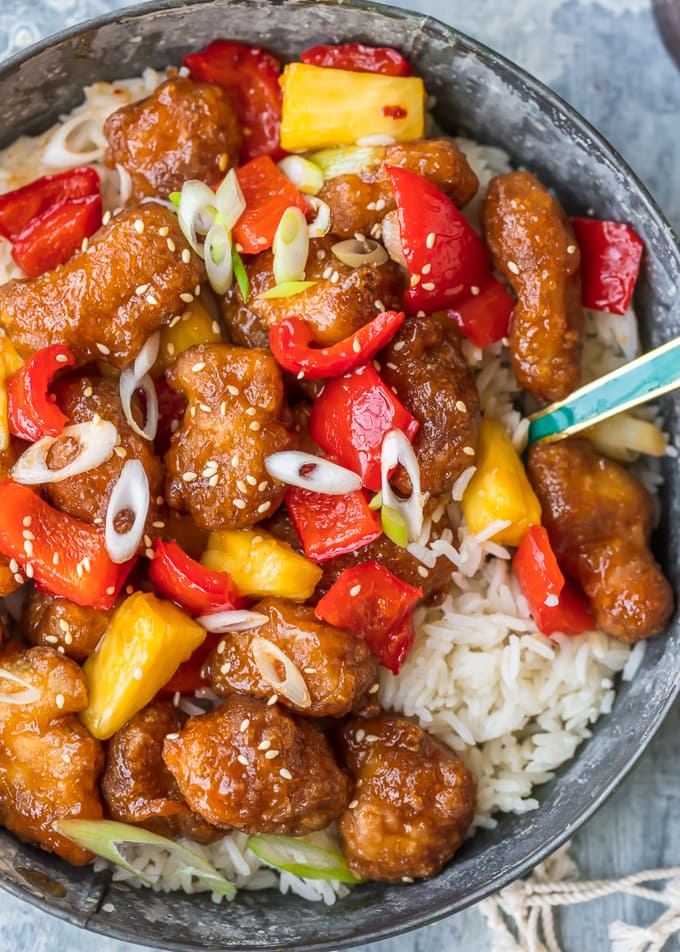 Sweet and sour chicken recipe