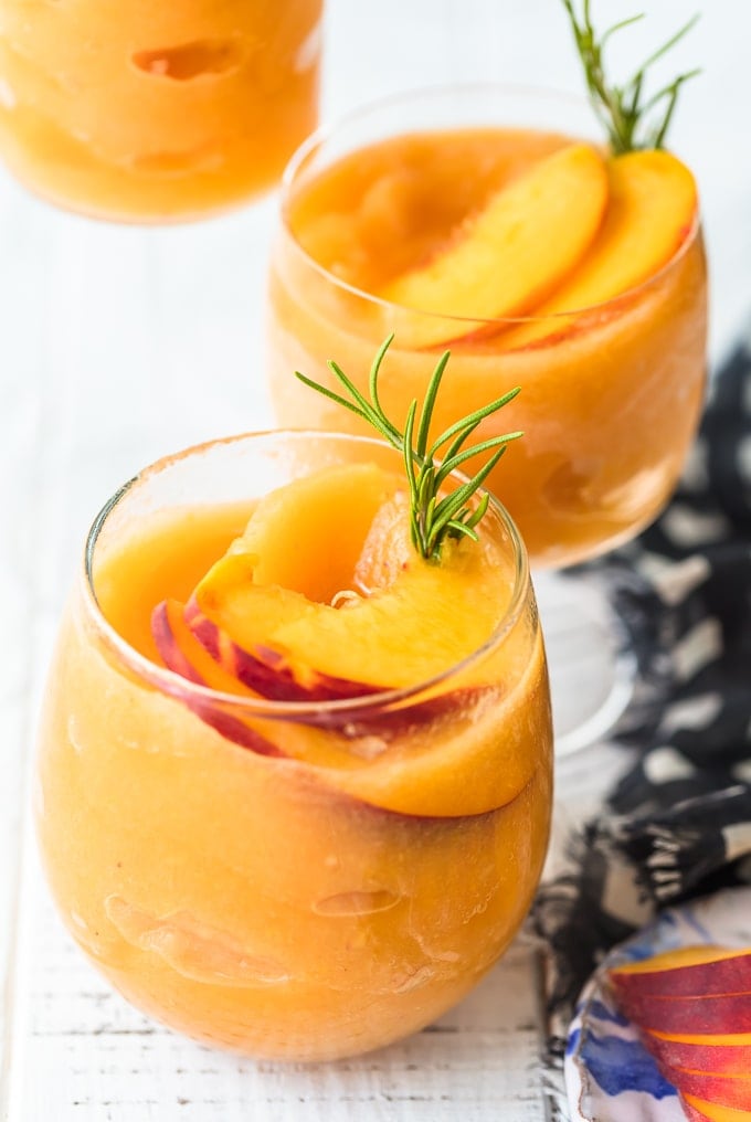 Peach Frose Recipe in cups