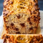 Chocolate Chip Banana Bread is the perfect thing to bake for breakfast, dessert, or just for simple snacking. This homemade banana bread with chocolate chips is so fresh, so flavorful, and so fun! I love this delicious chocolate chip banana bread recipe for any occasion, and it's so easy to make too!