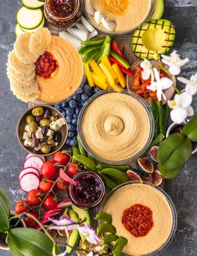 hummus board