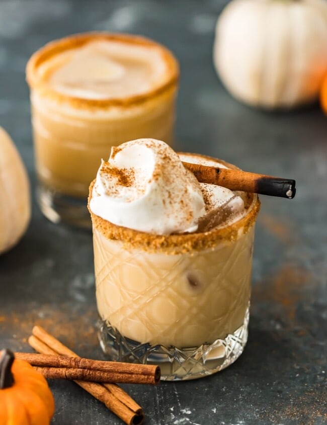 This Pumpkin Spice White Russian Cocktail is exactly what you need to be sipping on this season. This festive fall cocktail brings the perfect pumpkin flavor to a classic White Russian with the addition of pumpkin spice creamer. It's so creamy, dreamy, and delicious! You have to try this pumpkin cocktail for yourself.