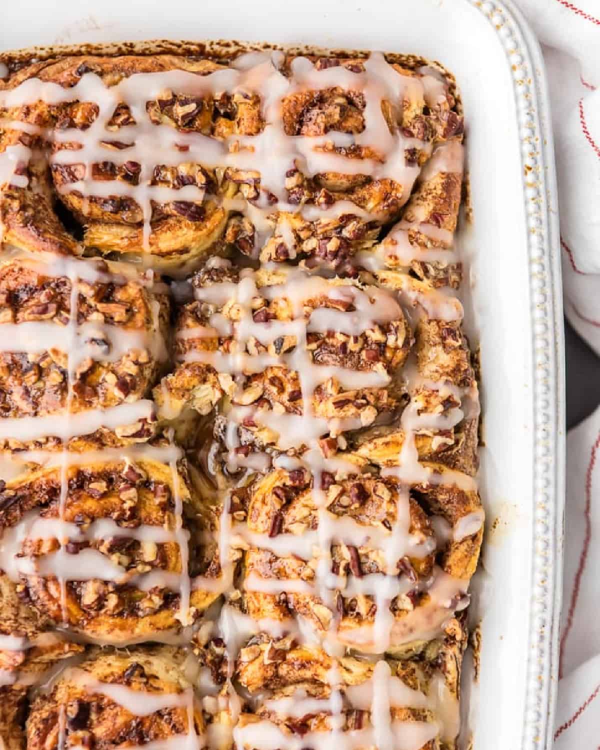 cinnamon roll french toast casserole featured