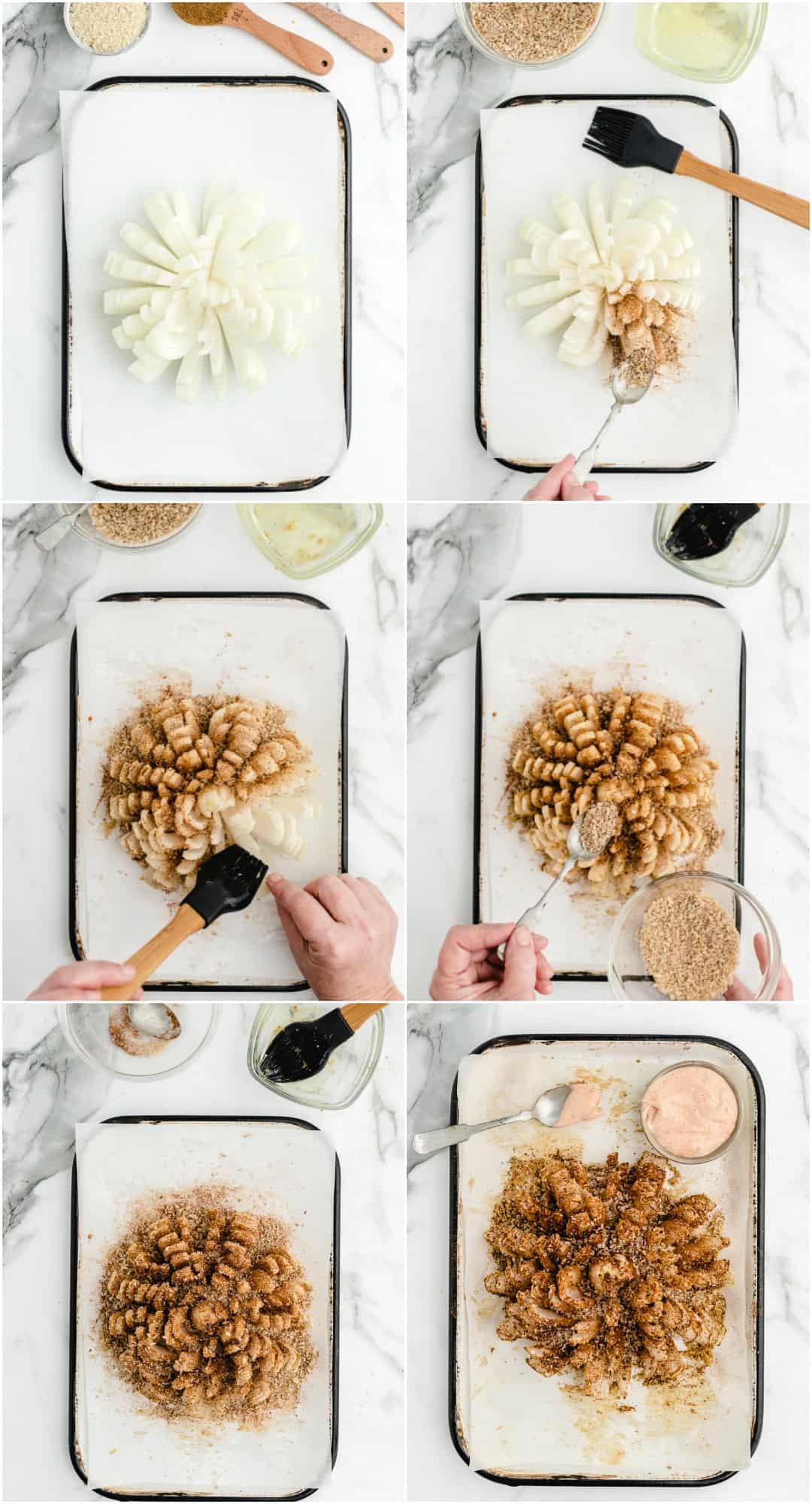 how to make blooming onion step by step photos