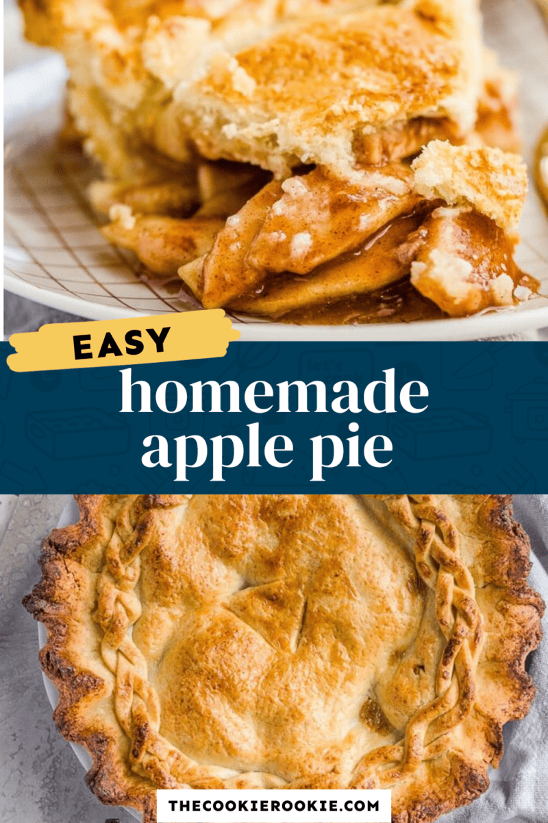 Homemade apple pie made easy.