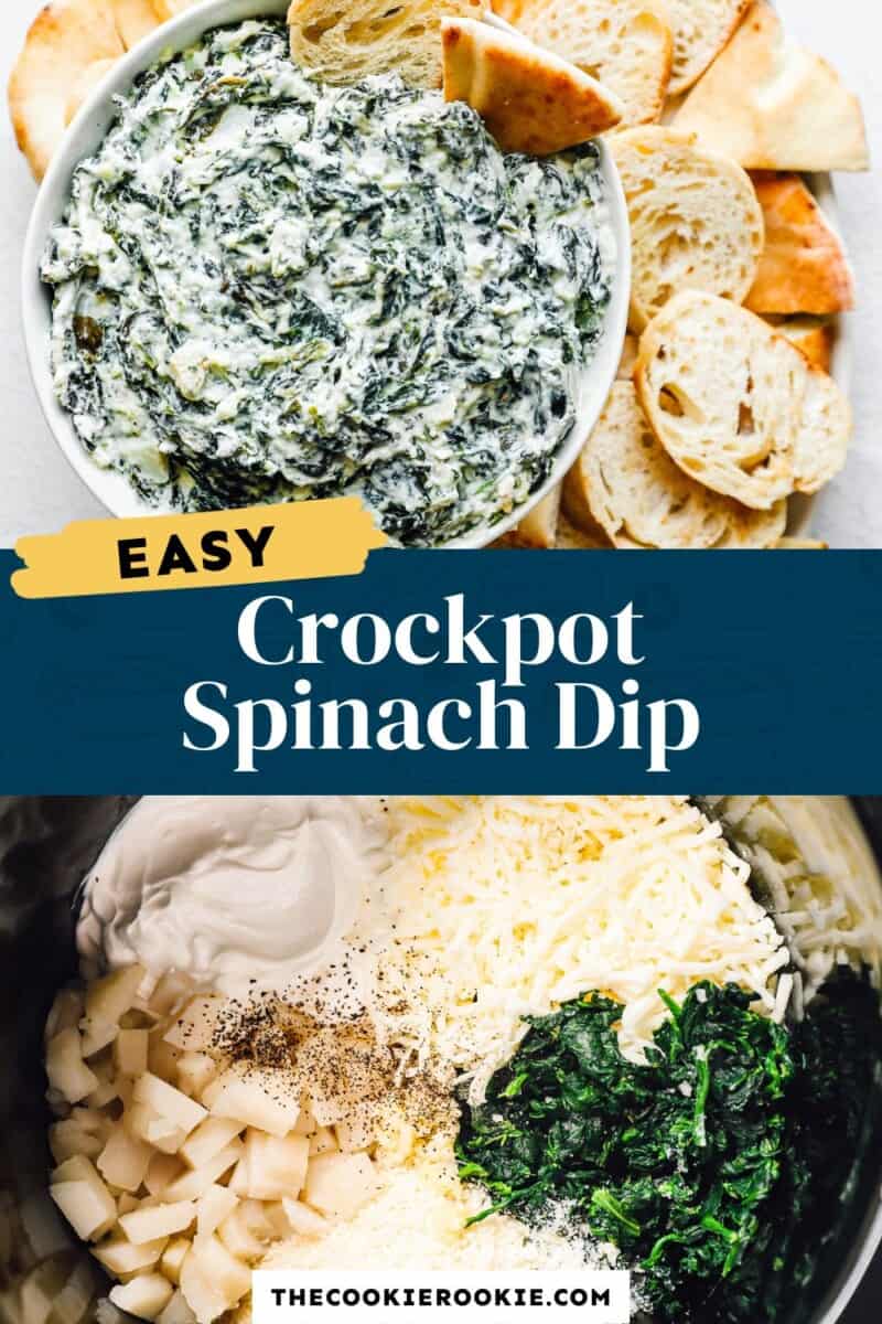 crockpot spinach dip pinterest