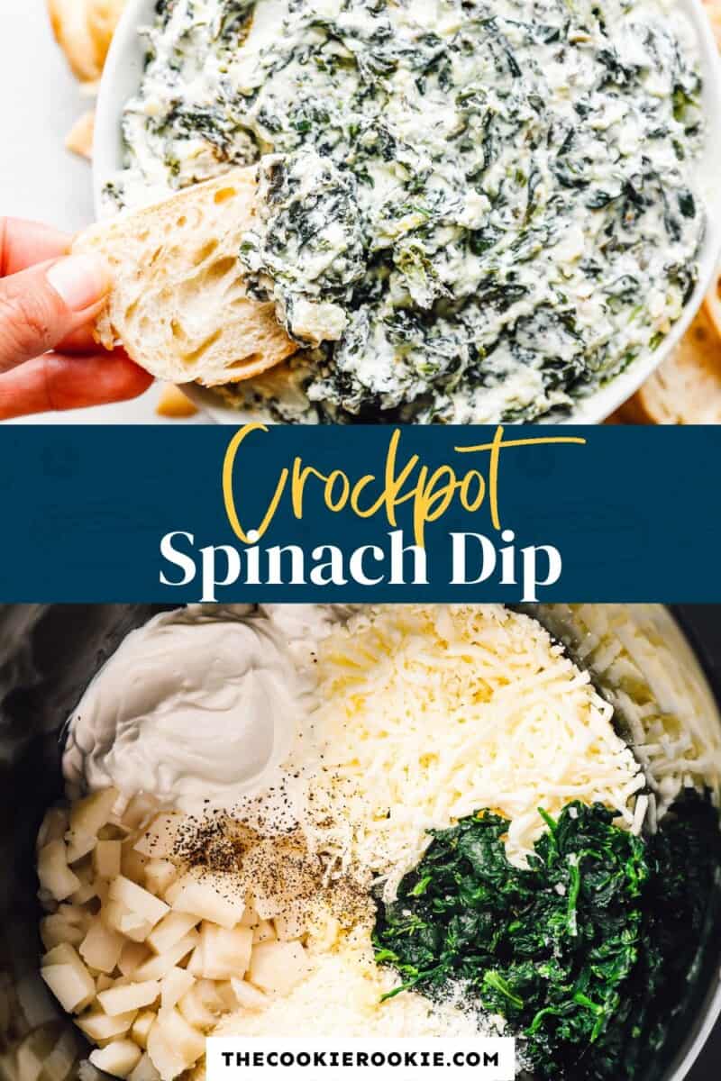 crockpot spinach dip pinterest