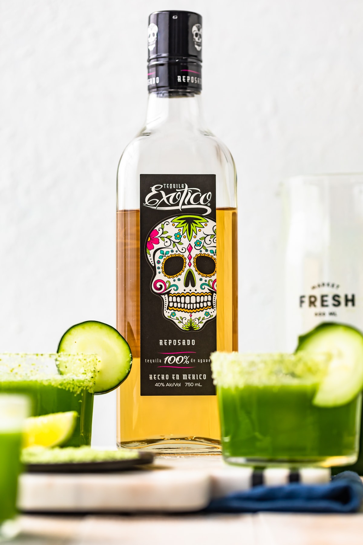 exotico reposado tequila for cucumber margaritas