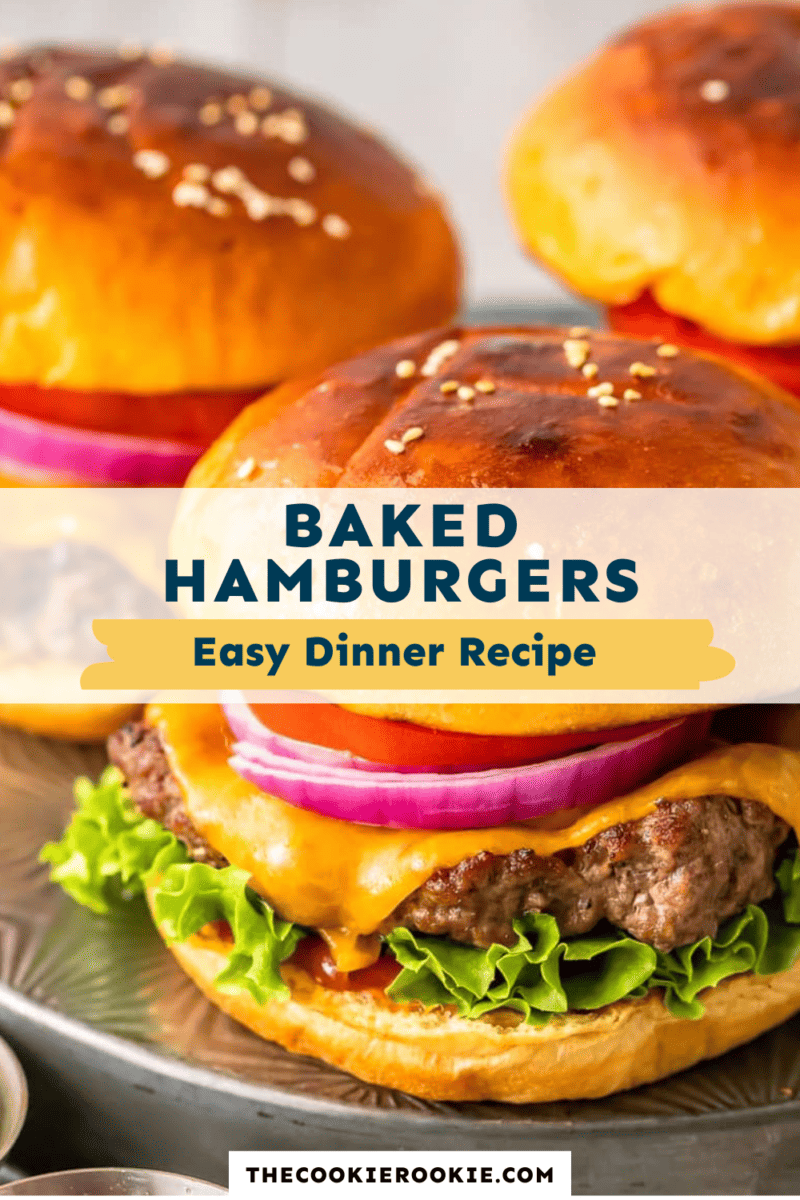 baked hamburgers pinterest