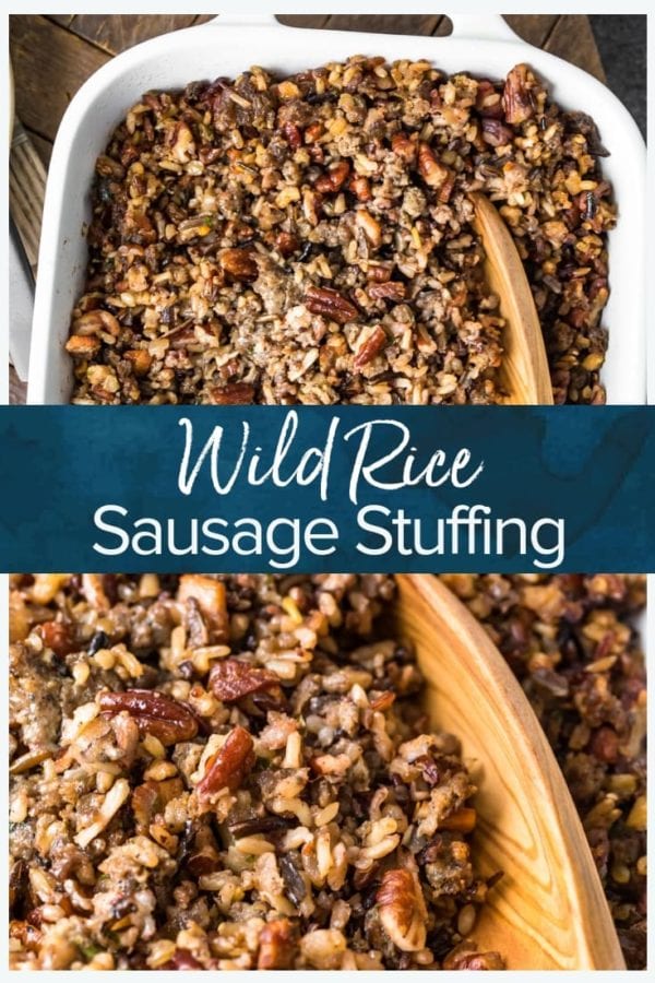 wild rice stuffing pinterest image