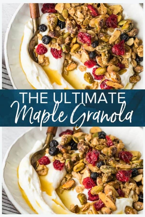 maple granola pinterest photo